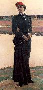 Nesterov, Mikhail Portrait of Olga Nesterova, The Artist's Daughter Sweden oil painting reproduction